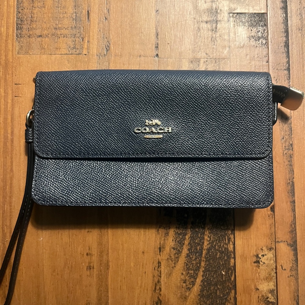 Coach Black Wristlet Clutch